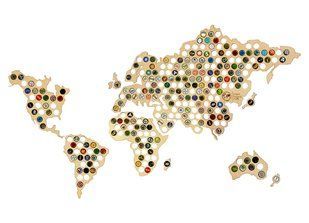 CAPSBOARD WORLD BIG wall map 150 x 92 cm