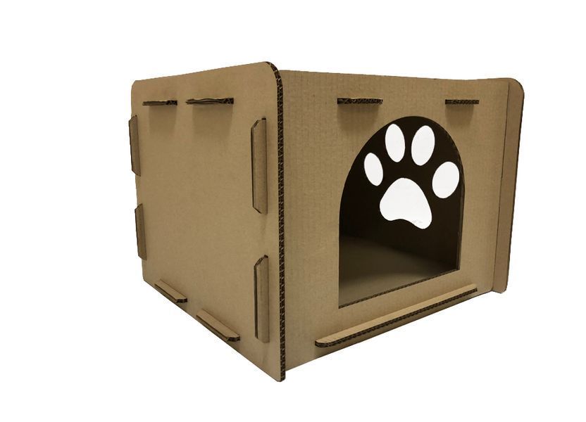 Cat house 40 x 35 x 32 cm HOUSE CAPSBOARD
