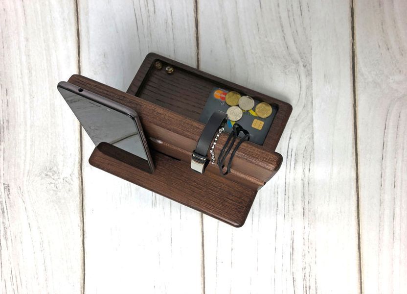 Дерев'яна підставка для телефону Wood Capsboard 650003 фото