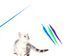 Cat toy: Teaser magic worm, 3 pcs, 22 cm, CAPSBOARD WORM
