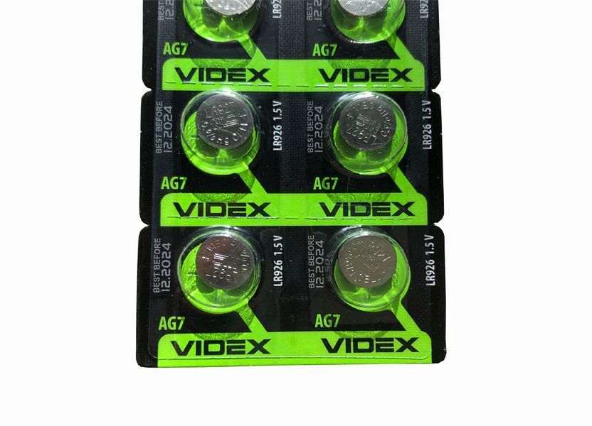 Батарейка VIDEX AG7 LR926 10 шт 890000 фото