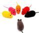 Іграшка для котів Мишка гумова з пищалкою (3 шт) CAPSBOARD CAT TOY 150000 фото 4