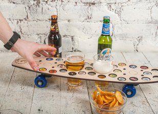 Tray - table for snacks with glasses CAPS DRIVE-2