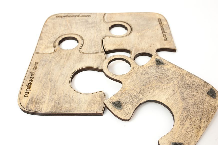 Set of 4 coasters for beer mugs CAPS BEER