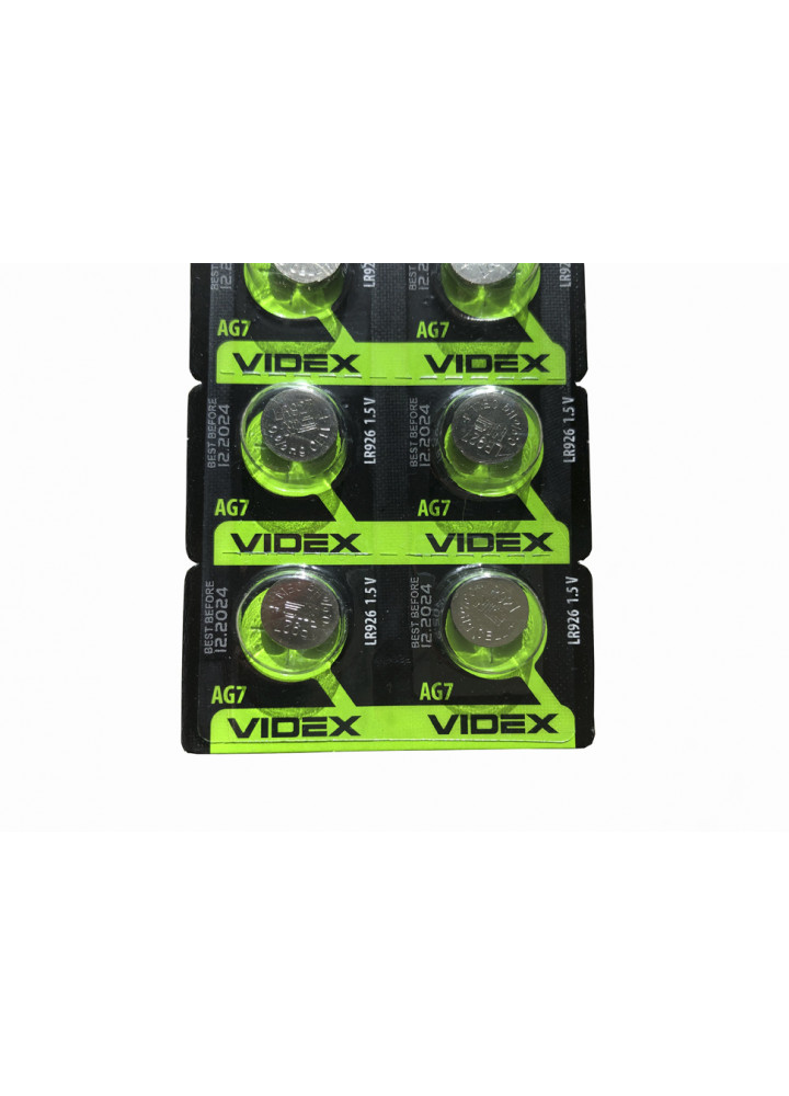 Батарейка VIDEX AG7 LR926 10 шт
