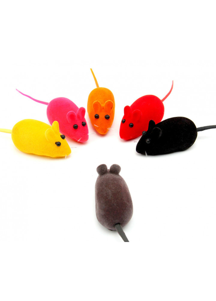 Игрушка для кошек Мышка резиновая с пищалкой (3 шт) CAPSBOARD CAT TOY